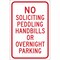 Brady No Parking Sign, English, Aluminum, Red, White 115526 - alternate 1